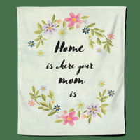 Fleecedeken Moederdag - Home is - Pillow Buddies
