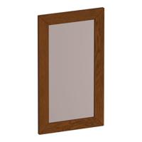 Brauer Citrine Spiegel - 40 cm - Rechthoekig - Lamellen - Eiken Bruin