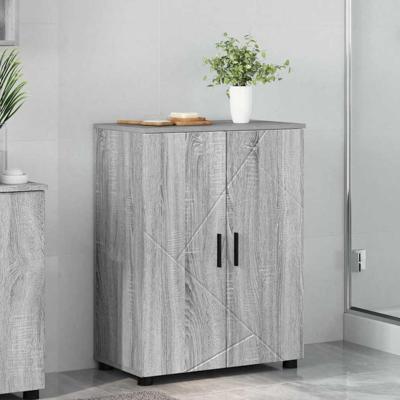 Badkamer Kast Grijs sonoma 60 x 35 x 80 cm Bewerkt hout