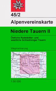 Wandelkaart 45/2 Alpenvereinskarte Niedere Tauern II | Alpenverein