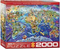 Crazy World Puzzel 2000 Stukjes Crazy World Puzzel 2000 Stukjes