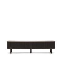 Kave Home Mailen tv-meubel met 2 deuren essen donkere afwerking 200 x 50 cm