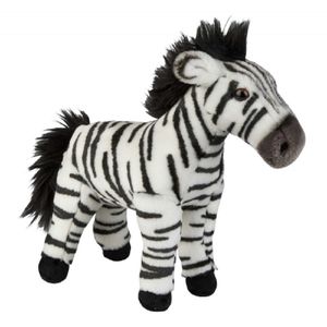 Pluche zwart/witte zebra knuffel 28 cm speelgoed   -