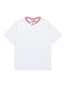 Diesel Kids t-shirt en coton à logo brodé - Blanc