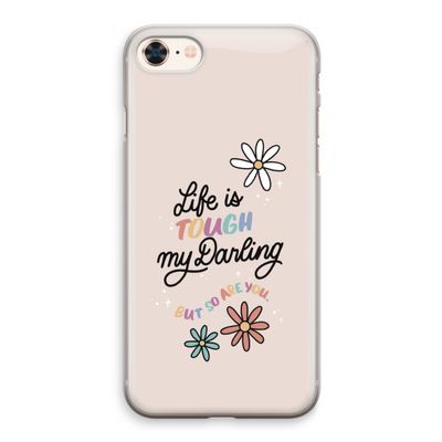 Tough Life: iPhone 8 Transparant Hoesje