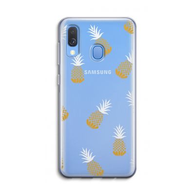 Ananasjes: Samsung Galaxy A40 Transparant Hoesje