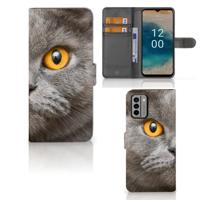 Telefoonhoesje | Met pasjeshouder | Nokia G22 Britse Korthaar Telefoonhoesje | Met pasjeshouder | Nokia G22 Britse Korthaar