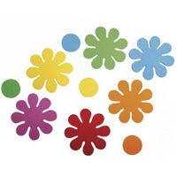 Crepla ponsdeeltjes bloemen zelfklevend 120x stuks