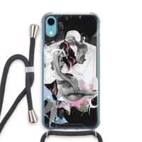 Camouflage de sommeil: iPhone XR Transparant Hoesje met koord