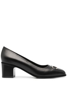 Ferragamo escarpins à boucle Gancini - Noir