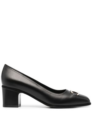 Ferragamo escarpins à boucle Gancini - Noir