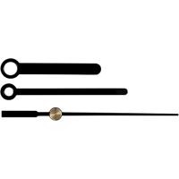 Creativ Company Wijzers, gatgrootte 4+6 mm, zwart, 1 set