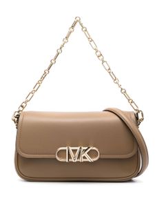 Michael Kors sac porté épaule à plaque logo - Marron