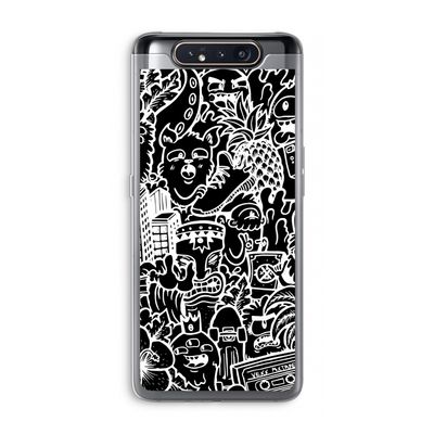 Vexx Black Mixtape: Samsung Galaxy A80 Transparant Hoesje