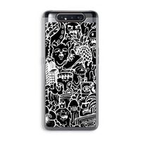Vexx Black Mixtape: Samsung Galaxy A80 Transparant Hoesje