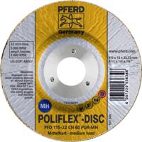 PFERD TOOLS 41130106 Schuurschijf Diameter 115 mm Boordiameter 22.23 mm Aluminium, RVS, Staal, Koper, Messing, Gegoten staal, Zink 5 stuk(s)