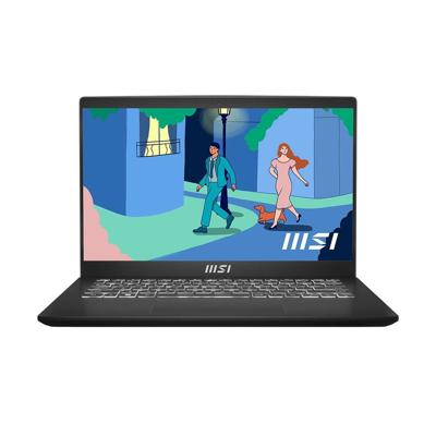 MSI Modern 14 C7M-294PL AMD Ryzen™ 5 7430U Laptop 35,6 cm (14") Full HD 16 GB DDR4-SDRAM 512 GB SSD Wi-Fi 6E (802.11ax) Windows 11 Home Zwart