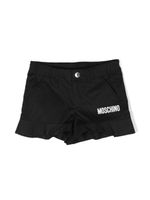 Moschino Kids short péplum à logo imprimé - Noir - thumbnail