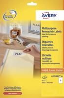 Etiket avery l4734rev 199.3x143.5mm wit 50st