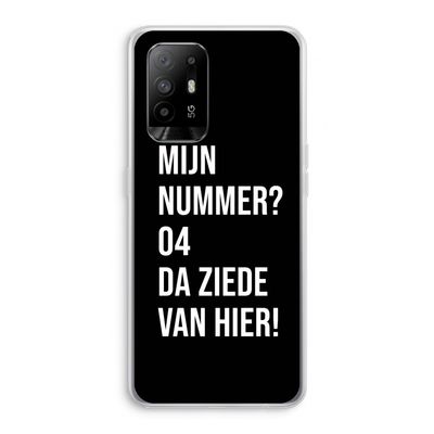 Da ziede van hier - Zwart: Oppo A95 5G Transparant Hoesje