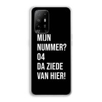 Da ziede van hier - Zwart: Oppo A95 5G Transparant Hoesje
