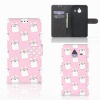 Microsoft Lumia 640 XL Telefoonhoesje met Pasjes Sleeping Cats - thumbnail