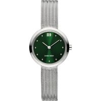 Danish Design IV77Q1210 Horloge Julia staal zilverkleurig-groen 30 mm