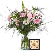 'Boeket Linda met chocolade' kopen? | FOR YOU GIFTS