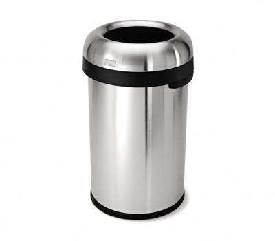 Simplehuman Afvalemmer Bullet Open 80 liter (zilver)
