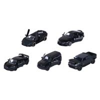 Simba Majorette black edition die-cast voertuigen, 5dlg.