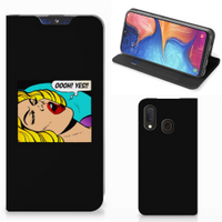 Samsung Galaxy A20e Hippe Standcase Popart Oh Yes - thumbnail