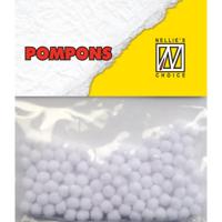 Nellie's Choice • pompoms mini 3mm 100stuks/pkg md-1923 white