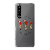 Jingle Ladies: Sony Xperia 1 III Transparant Hoesje