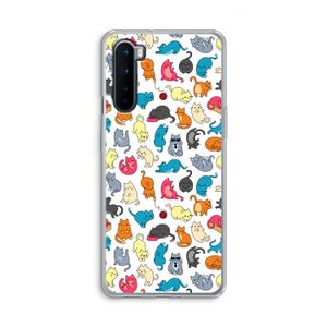Kleurrijke katten: OnePlus Nord Transparant Hoesje