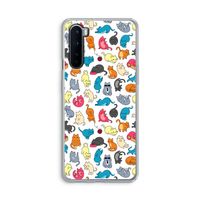 Kleurrijke katten: OnePlus Nord Transparant Hoesje