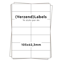 Huismerk 14 stickers per A4 (105x42,3mm) Huismerk 14 stickers per A4 (105x42,3mm)