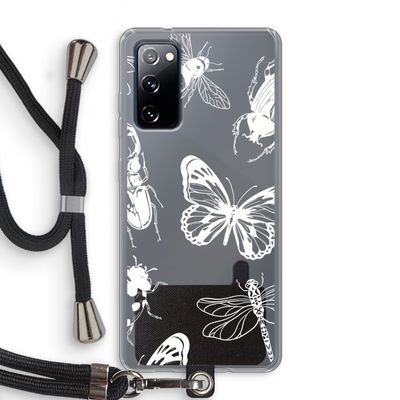 Tiny Bugs: Samsung Galaxy S20 FE / S20 FE 5G Transparant Hoesje met koord
