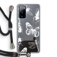Tiny Bugs: Samsung Galaxy S20 FE / S20 FE 5G Transparant Hoesje met koord