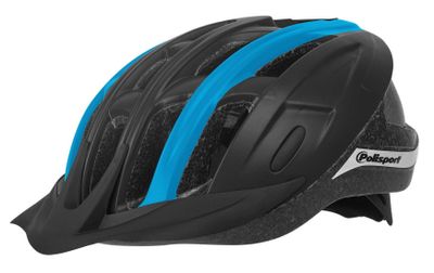 Pol Isport ride in fietshelm l 58-62cm zwart/blauww