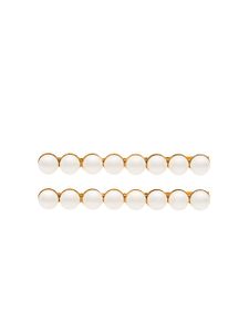 Jennifer Behr lot de deux barrettes Gracie - Blanc