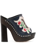 Sophia Webster mules Shelby à plateforme - Bleu - thumbnail