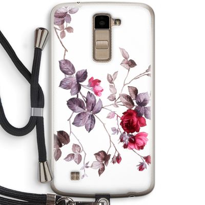Mooie bloemen: LG K10 (2016) Transparant Hoesje met koord