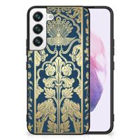 Samsung Galaxy S22 Bloemen Hoesje Beige Flowers Samsung Galaxy S22 Bloemen Hoesje Beige Flowers