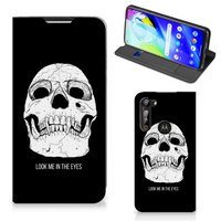 Mobiel BookCase Motorola Moto G8 Power Skull Eyes - thumbnail