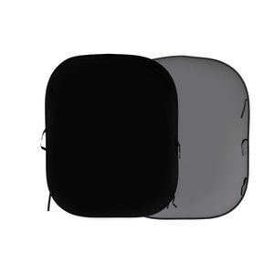 Manfrotto LL LB56GB Plain Collapsible 150x180cm black/mid grey