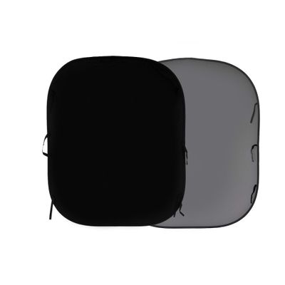 Manfrotto LL LB56GB Plain Collapsible 150x180cm black/mid grey