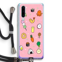 Happy bento friends: Huawei P30 Transparant Hoesje met koord