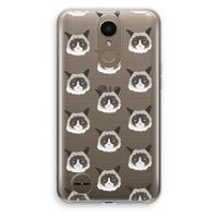 It's a Purrr Case: LG K10 (2017) Transparant Hoesje