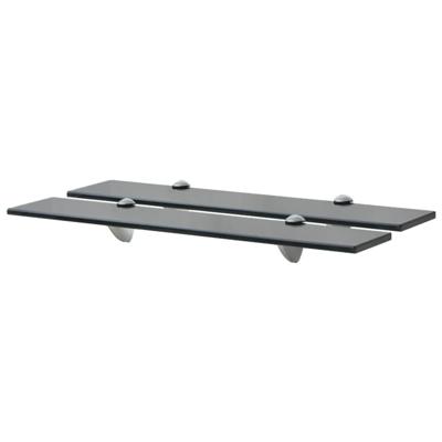 Schappen zwevend 2 st 60x20 cm 8 mm glas