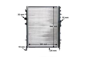 Radiateur MAHLE, u.a. für Peugeot, Citroën